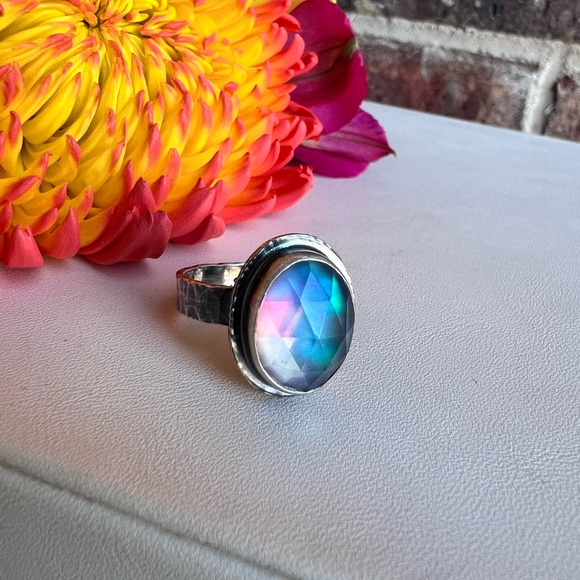 Aurora opal ring - Picture 4 of 10